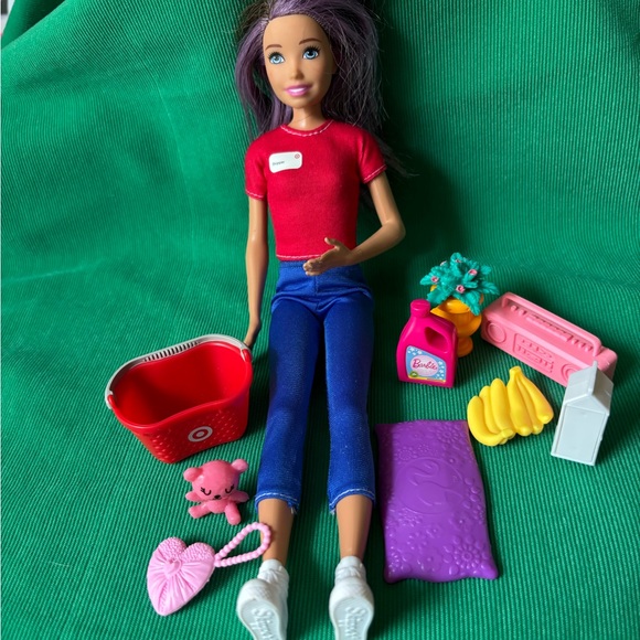 Barbie Skipper doll First Job TARGET accessory food plant basket bear purse lot - Picture 1 of 4